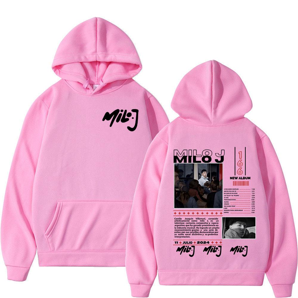 Rapper Milo J 166 Album Merch Hoodies Fashion Hip Hop Sweatshirts Mens Women Clothing Long Sleeve Oversized Pullovers Streetwear