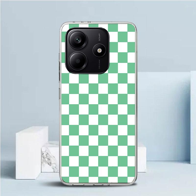 Retro Classic Chess Board Grid Soft Cover for Xiaomi Redmi Note 15 14 13 12 Pro Plus Phone Case 14S 11S 11T 11E 10S 10 4G Patter
