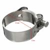 Teile Auspuffrohr Clamp Motorrad Hinten 2In 51mm Band Edelstahl