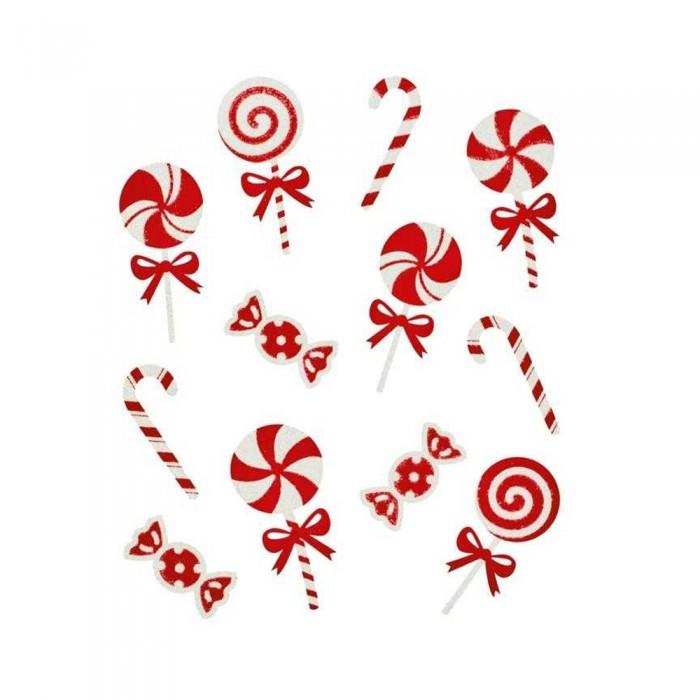 Premier Glitter Candy Christmas Window Sticker