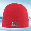 Truck wheels design red cabin structure Men Women Unisex Knitted Hat Beanie Pullover Cap Winter Thermal Warm Christmas Outdoor C