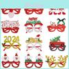 Plastic Material Christmas Glasses Santa Hat Reindeer Snowman Styles