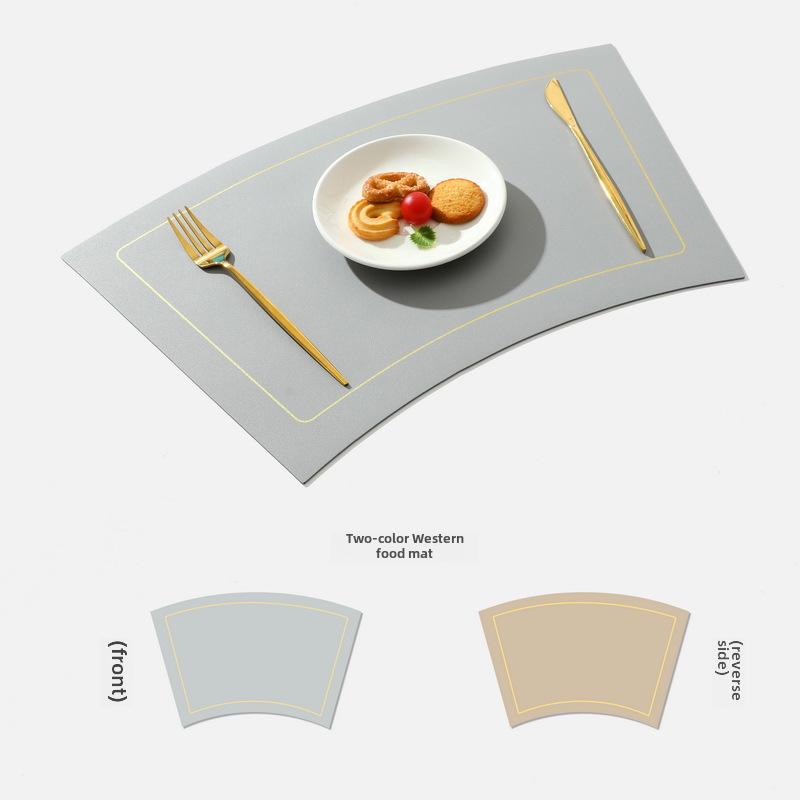 

Круглый коврик для стола Nordic Fan-Shaped - изолированный, водонепроницаемый ПВХ для гостиниц и обеденных столов