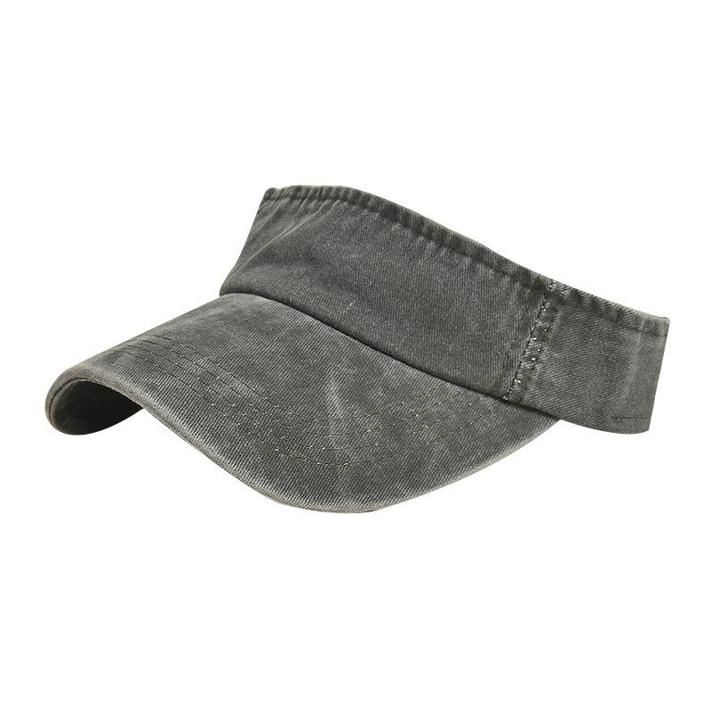 Unisex Korean Style Outdoor Washed Denim Baseball Cap with Sunshade