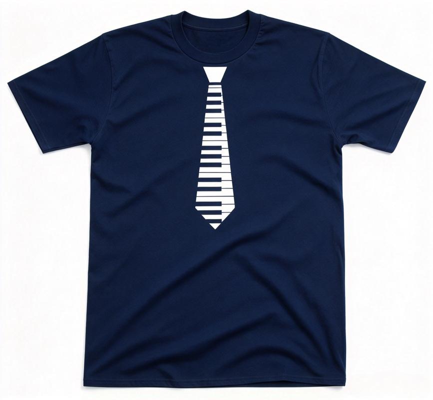 Piano Keyboard Tie Print T Shirt Unisex Summer Cotton Short Sleeve Tee Musician Pianist Funny Graphic Casual Harajuku Y2k Top