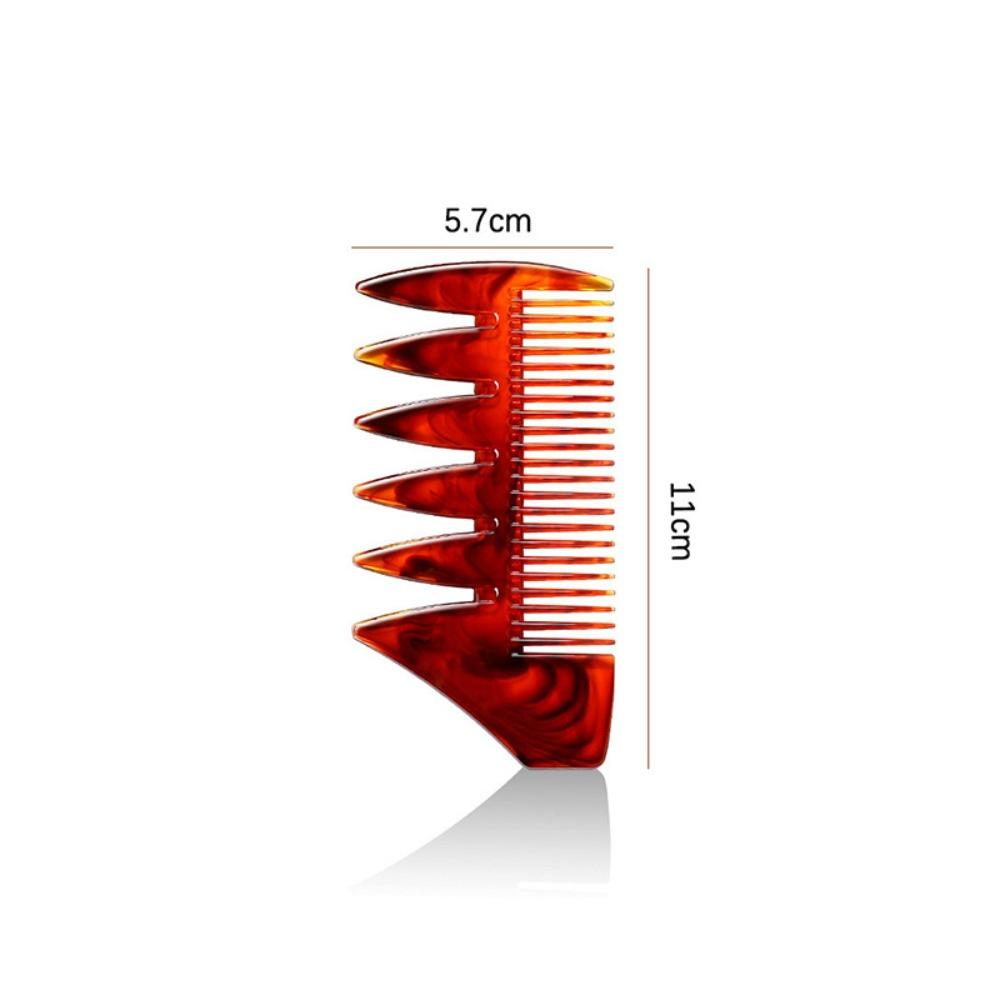 

Professional Wide Toothed Men s Texture Barber Comb Double-Sided Flat Hair Oil Head Comb Versatile Wide Tooth Comb