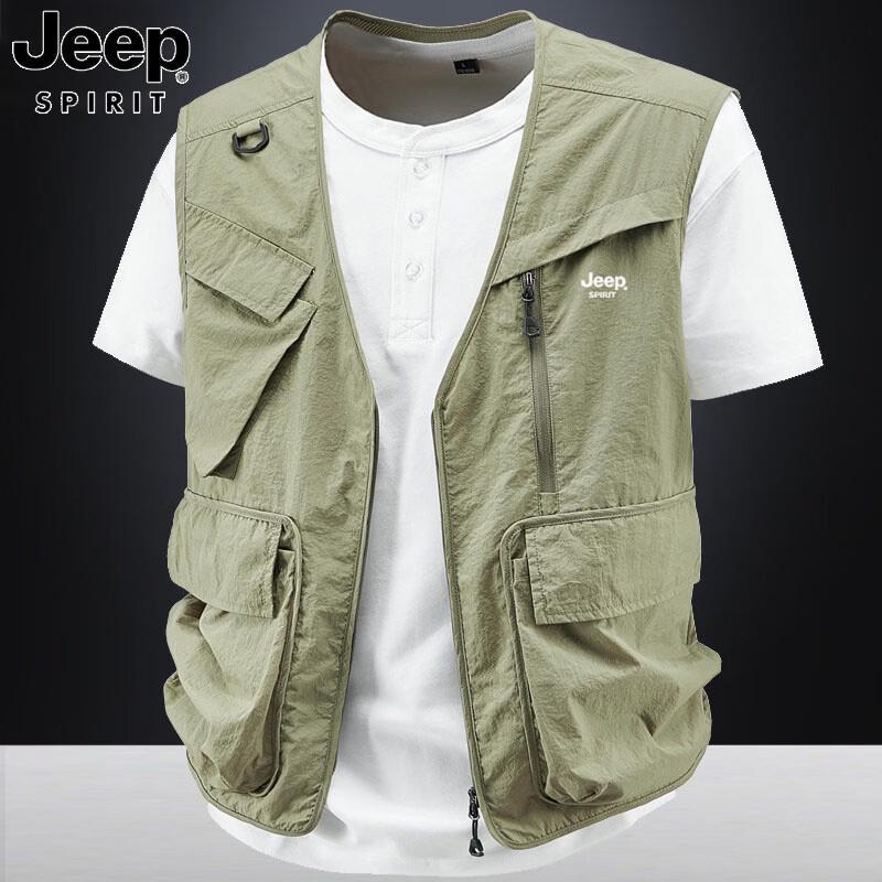 JEEP SPIRIT Men s Outdoor Multi-Pocket Vest L