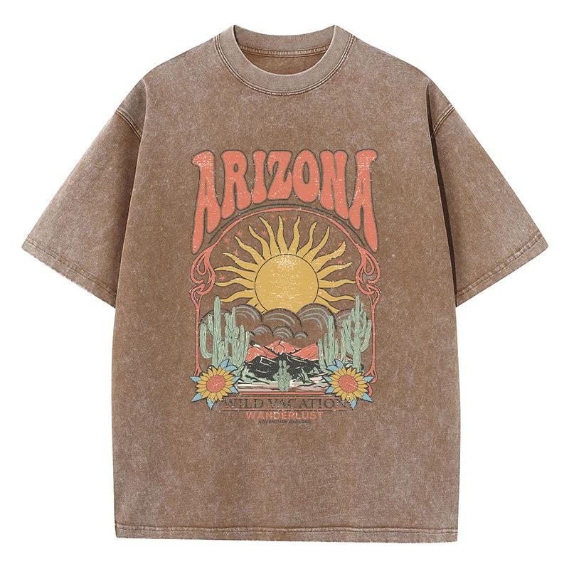 Fashion Tshirt Print Top Casual Loose Tshirt Retro Clothes for Unisex and Women Summer Trend Wear