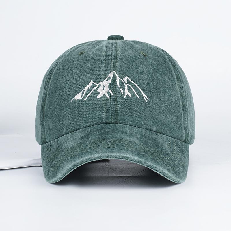 

Mlfo Embroidered Mountain Washed Baseball Cap – Spring Casual Cap, Outdoor Sun Hat, Fishing Cap – Adjustable – Unisex