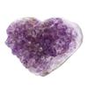 Amethyst Cluster Heart Shaped Absorb Negative Energy Amethyst Cluster Geode Specimen for Meditation Home Office Decor
