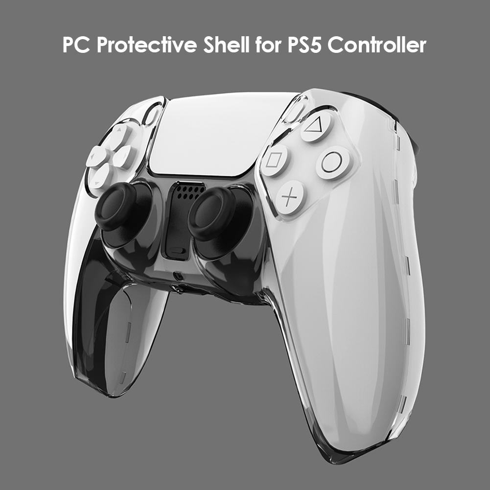 Transparent Protector Case For PS5 Gamepad Controller Case DualSense Controller Clear PC Shell Ultra Slim Controller Shell