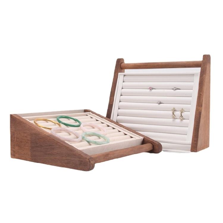 Multifunktionaler Holzschmuckständer Armreifständer Geeignet für die Präsentation und Aufbewahrung von Ringen, Ohrringen und Armreifen