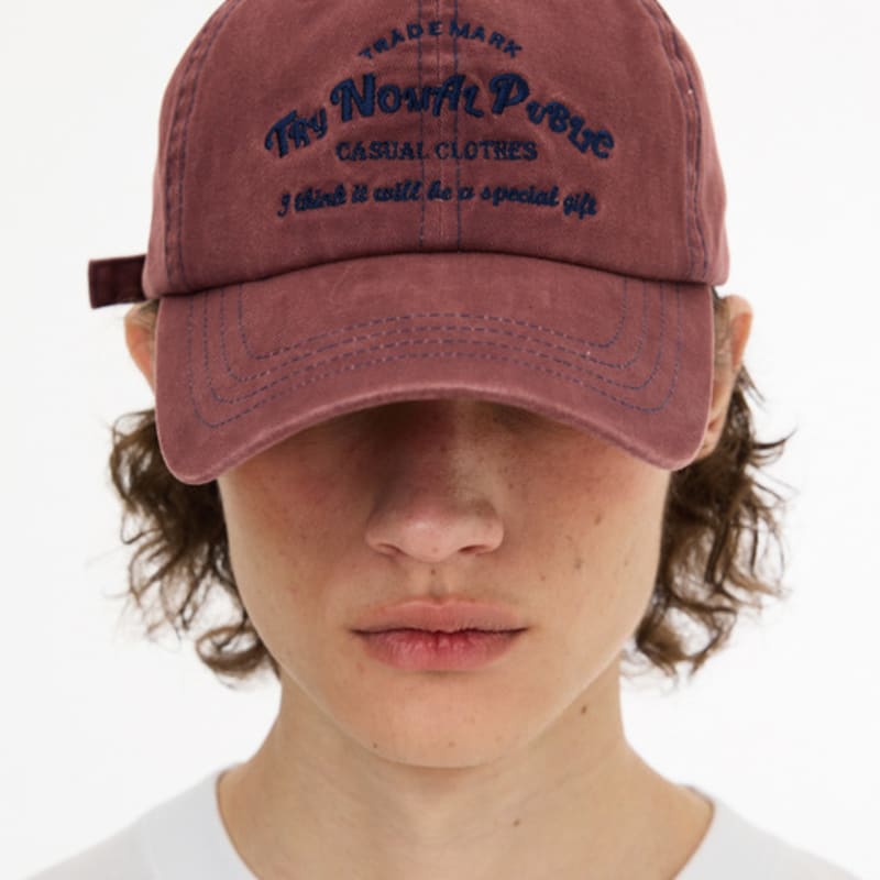 

TNP T242AACUZZT54_SCRIPT LOGO BALL CAP PURPLE