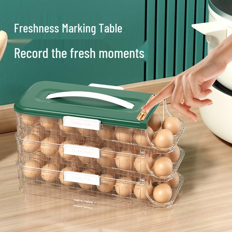 Food-Grade Sealed Egg Storage Box - Refrigerator Door Organizer