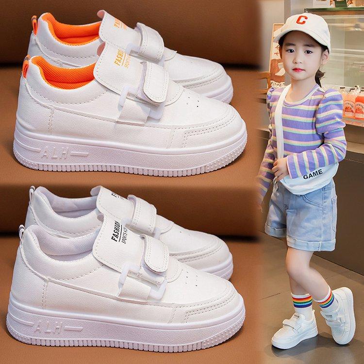 Girls casual little white shoes new comfortable boys sports shoes baby board shoes soft sole medium children children white shoes