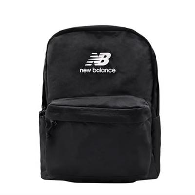 New Balance Großes Fassungsvermögen Sportlich Lässig Studenten Stoffrucksack Unisex Rucksack Schwarz LAB32412-BK