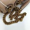 [Pre-Owned] Kira Large Nude Pink Lambskin Quilted Shoulder Bag With Gold Hardware - Very Good #O65QIA