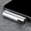 2Pcs 2 In 1 TypeC To 3.5mm Assist   Cable   Headset Distributor Adapter(silver )