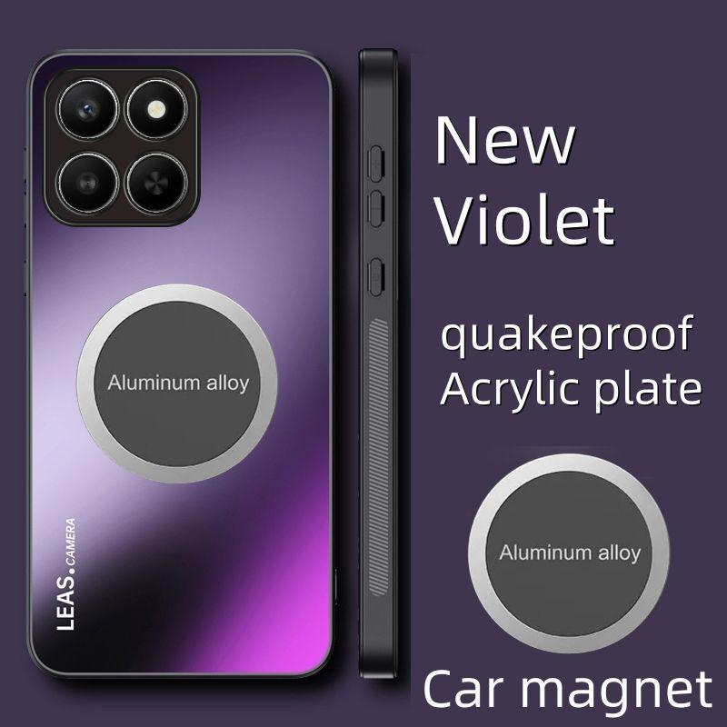 For Honor 400 Smart 5G Case AG Matte TPU+PC Magnetic Anti Fall Phone Back Cover For Honor X7D 4G 400 Smart 5G Shell Bumper Funda