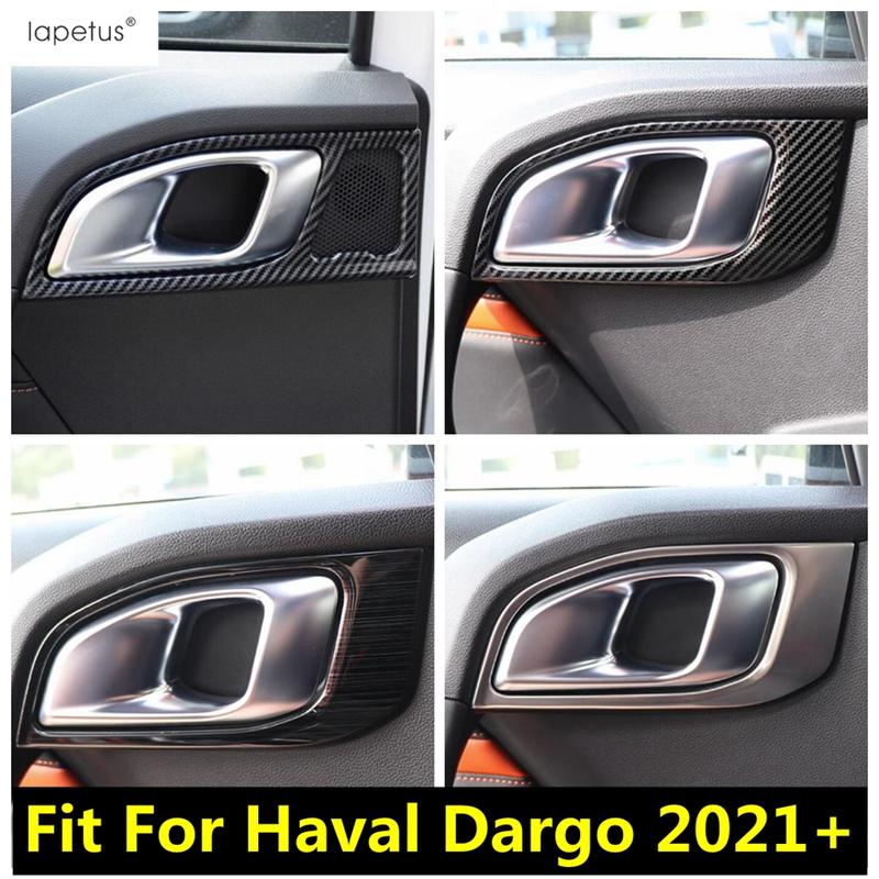 For Haval Dargo Accessories Car Inner Door Handle Bowl Frame Decoration Panel Cover Trim Stainless Steel Interior Kit