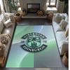 Hibernian FC Fußballmuster Weicher Teppich Rutschfeste Indoor-Bodenmatte Sportdekorationsmatte für Schlafzimmer