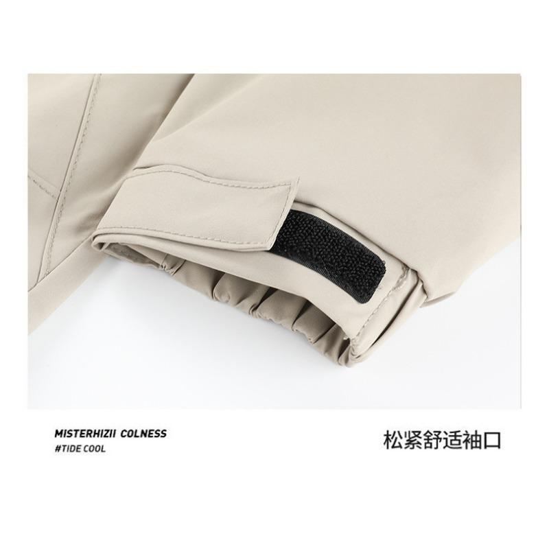 Men Hooded Casual Outdoor Jacket Windproof Waterproof Hiking Sports Coat