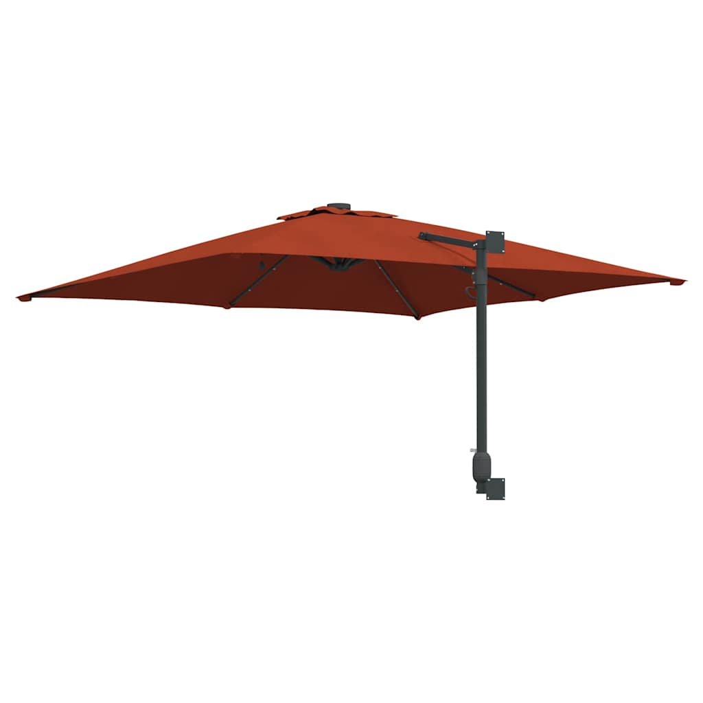 Garden Sun Umbrella Terracotta 248.5 X 247.5 X 160 Cm