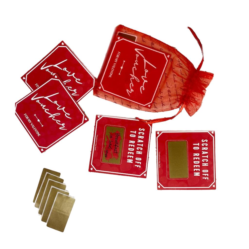 Valentine's Day Surprise Scratch Cards Surprise Scratch Off Card Uncover Exciting Prizes for You and Your Loved One