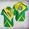 Fashion Mens Summer Hawaiian Shirt Brazil Flag 3d Print Shirt Short Sleeve Casual Beach Shirt Holiday Blouse Men Clothing