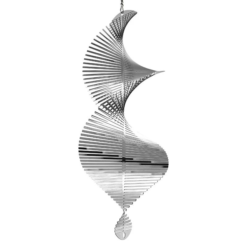 *Stainless Steel Wind Chimes Windmill Metal Spinner Spiral Wind Spinners for Yard Garden Decor Swivel Lawn Windchimes Ornaments
