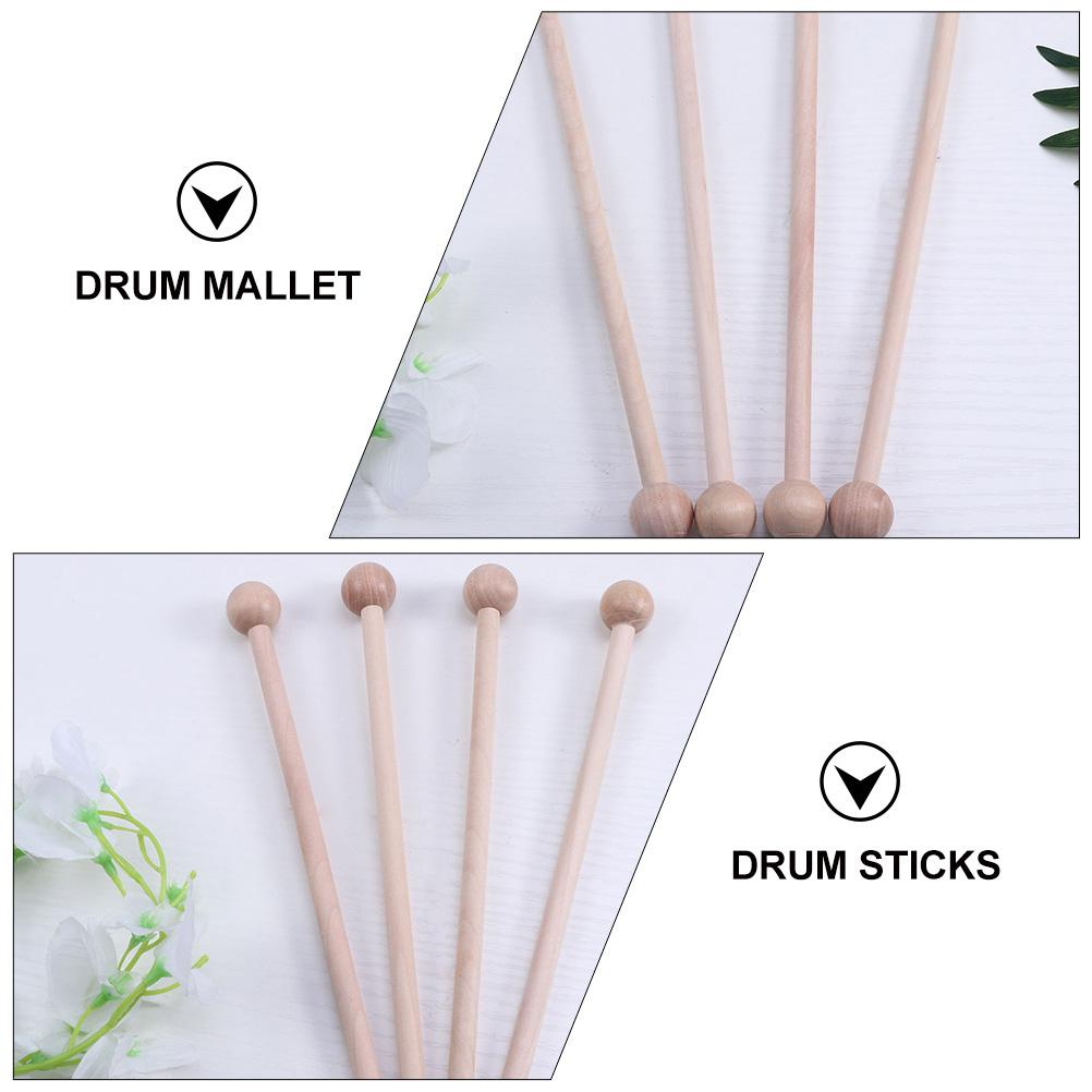12pcs Wooden Mallets Percussion Sticks Xylophone Glockenspiel Mallets Chime Bells Kids Musical Instruments Toys