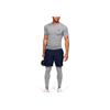 Under Armour HeatGear Compression Solid Crew Neck T-Shirt Men Tops Mod-Gray 1353449-011