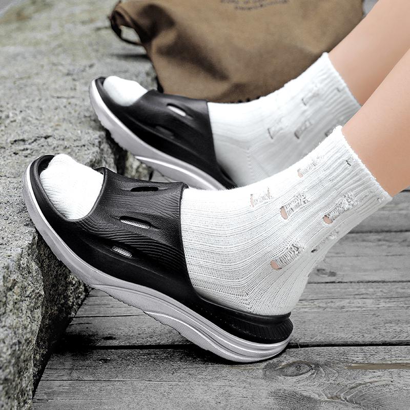 Fashion Fashion Mens Slippers Lightweight Beach Shoes Couple Casual Shoes Non-Slip Indoor Bathroom Slippers Outdoor Mens Sandals