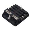 6 Way Box, LED Display, 32V Carrier for Car, Boat, Truck, with Waterproof Cover, 100A Highest Input Current