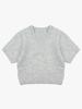 Saengleogsyu Balloon Short Sleeve Knit Blue Gray