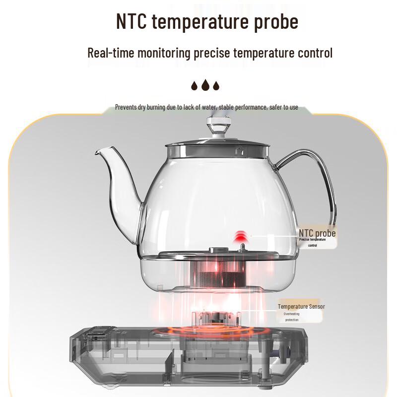 AUCMA 0.8L Automatic Multi-Temperature Glass Electric Kettle