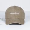 MLFO Berretto da Baseball Lavato Assolutamente Non Ricamato Leggero Traspirante e Regolabile Unisex Casual e alla Moda