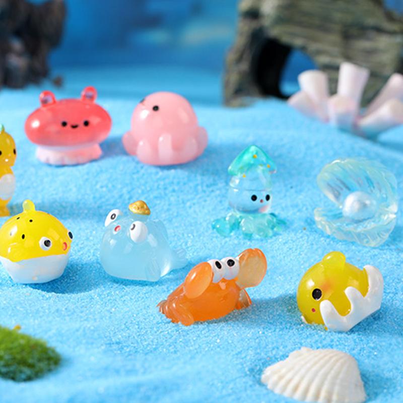 Meerestier Modell Ornamente Hai Wal Seefisch Modell Bonsai Figur Miniatur Aquarium Landschaftsornamente Mikro Dekoration