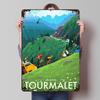 Travel To Tourmalet Tinplate Poster Customized Wall Art Vintage Metal Signs Retro Tin Plaque for Home Decor Accessories House