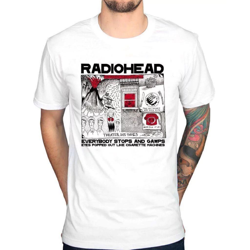 Rock Punk Printed Short Sleeve Y2K High Street Style Crew Neck T-Shirt Cotton Casual Loose Top Sports Streetwear Unisex