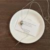 Retro Bow Flower Tiger's Eye Stone Water Drop Necklace Clavicle Chain Cold Wind Necklace Women