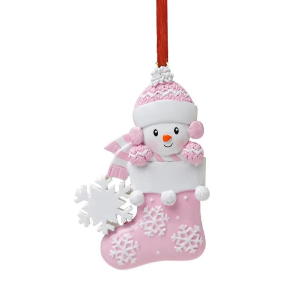 Resin Xmas Tree Hanging Pendants Decorative Christmas Sock Pendant Christmas