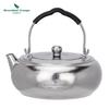 Essential 600ML Pure Titanium Tea Kettle with Anti-Scald Silicone Handle for Outdoor Camping.