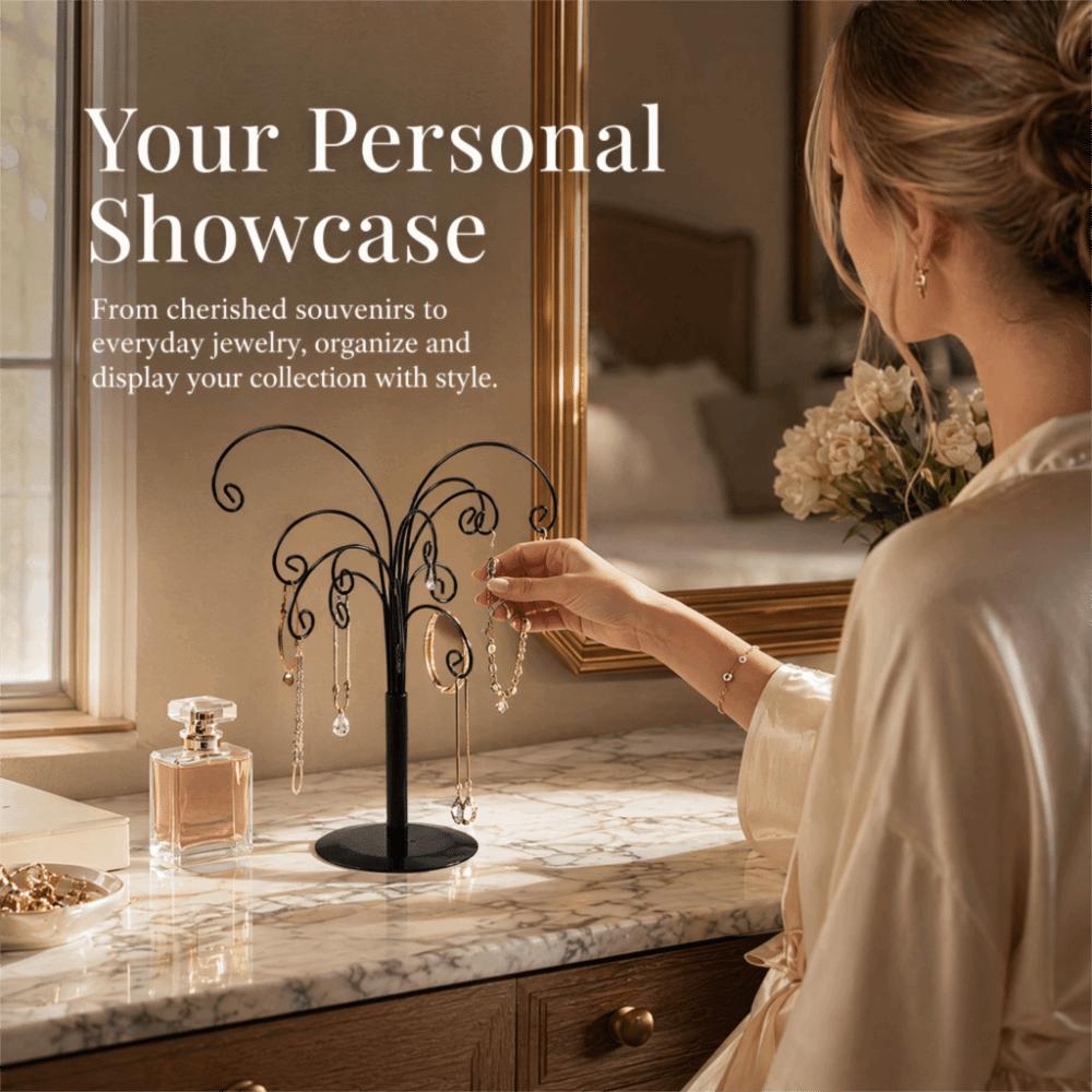 Black Ornament Display Stand Metal Ornament Hanger Stand Ornament Holder Display Stand  Earrings