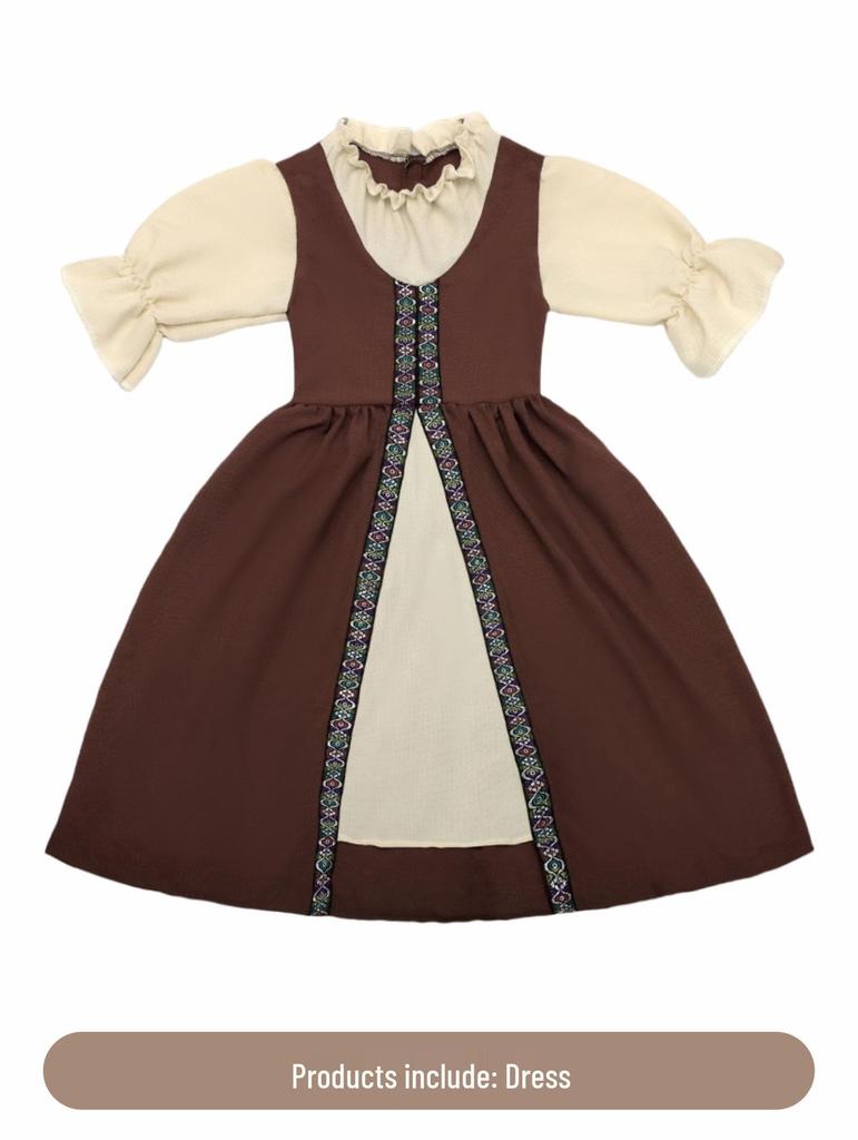 Children's Medieval Cosplay Costume for Halloween and Carnival