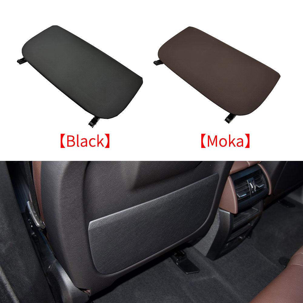 Car Seat Back Panel Leather Backrest Storage Pocket Cover Accessory Replacement Black For Bmw X5 X6 F15 F16 2014-