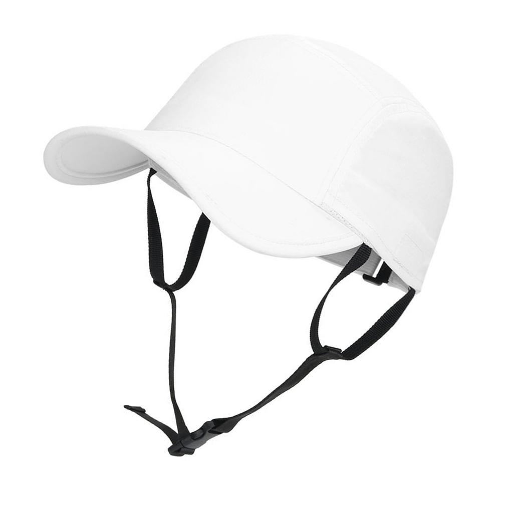 Outdoor Sports Sun Hat With Secure Neck Strap UV Blocking Nylon Fabric Adjustable Fit For Men Women