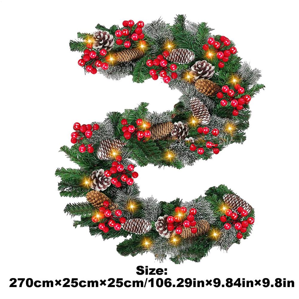 Christmas Front Door Decorations Realistic Christmas Door Garland Artificial Centerpieces Ornaments Decorations With Lights For