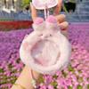 Kawaii Transparent Badge Ita Bag Fluffy Animal Badge Display Plush Pendant Soft Keyring Plush Coin Purse Goods Display Wallet