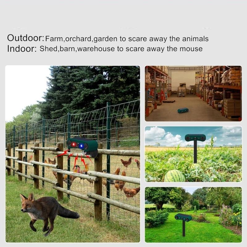 Multifunctional Animal Repeller Plastic Solar Motion Alarm Animal Driver Solar Alarm Solar Animal Repeller ABS Texture